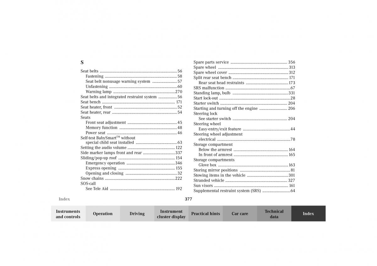 Mercedes Benz G Class W463 owners manual / page 380