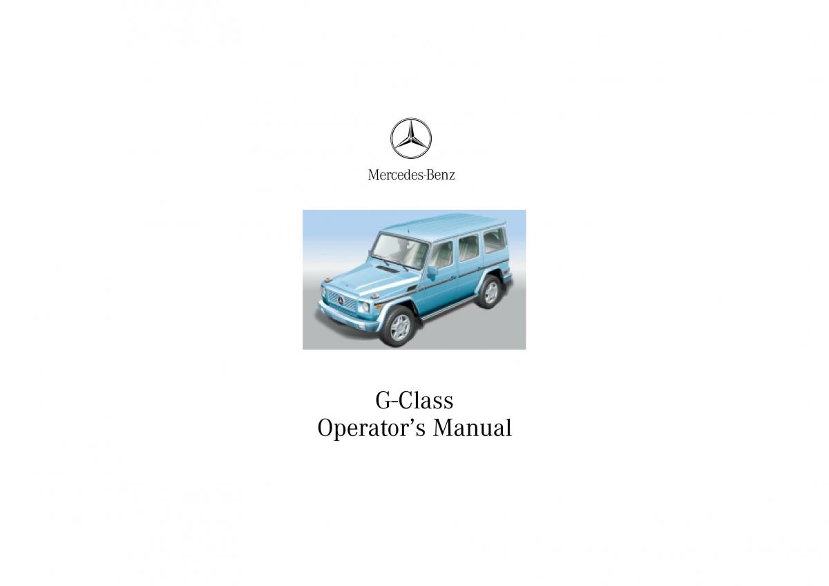Mercedes Benz G Class W463 owners manual / page 1