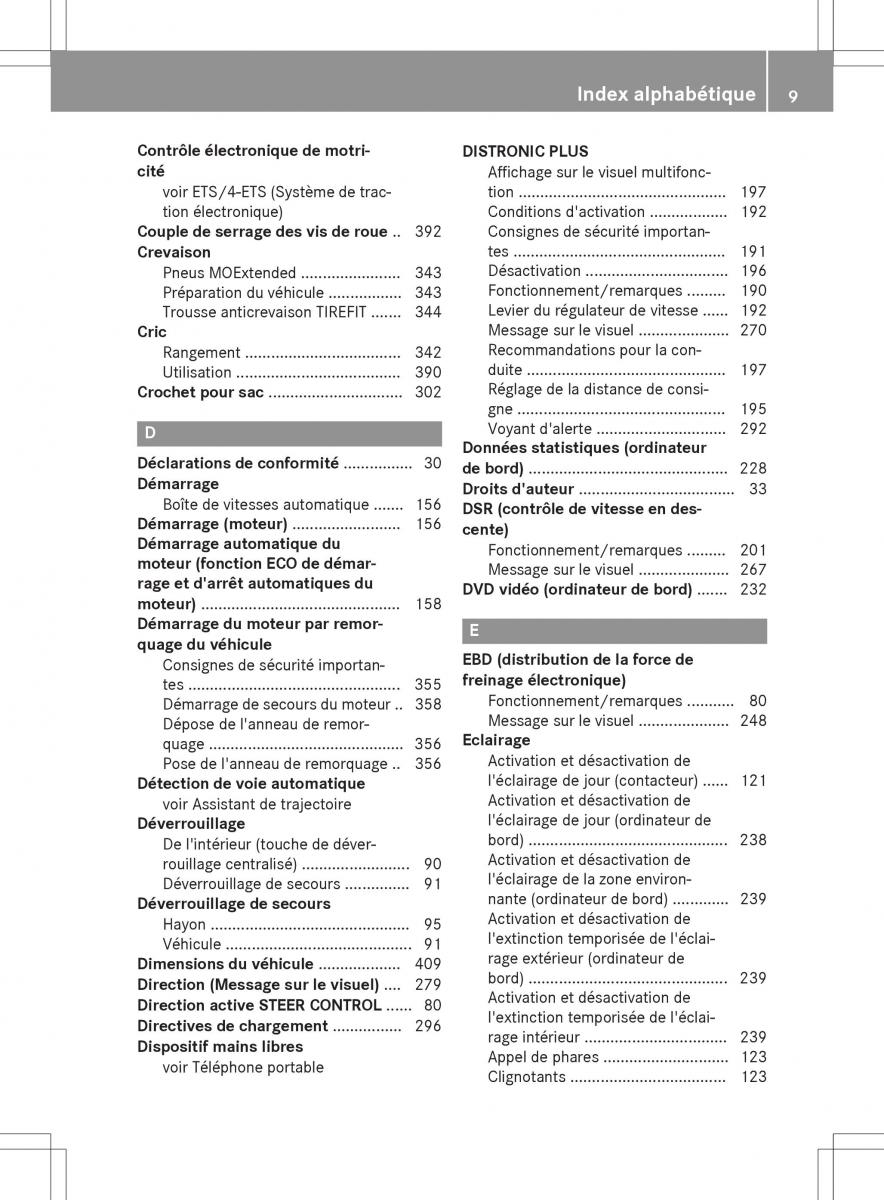 Mercedes GLA X156 manuel du proprietaire / page 11