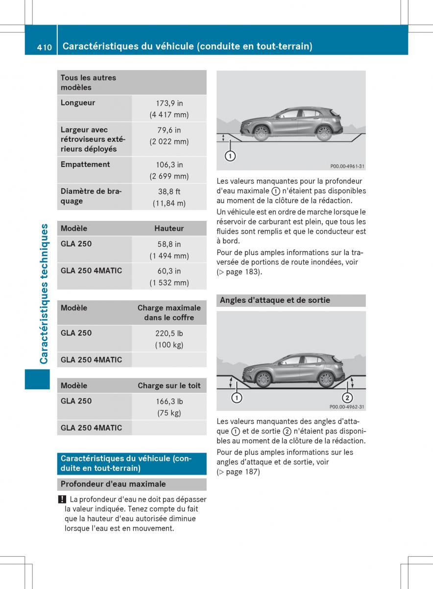 Mercedes GLA X156 manuel du proprietaire / page 412