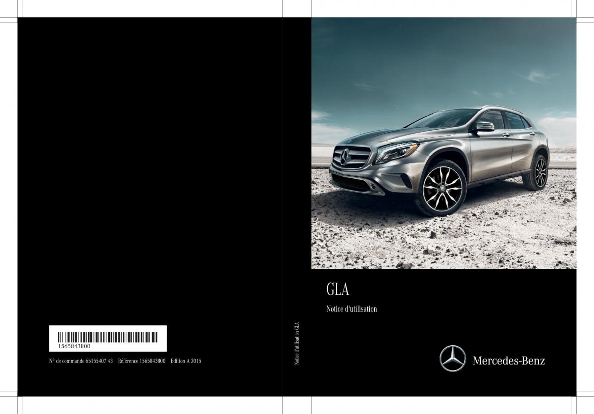 Mercedes GLA X156 manuel du proprietaire / page 1