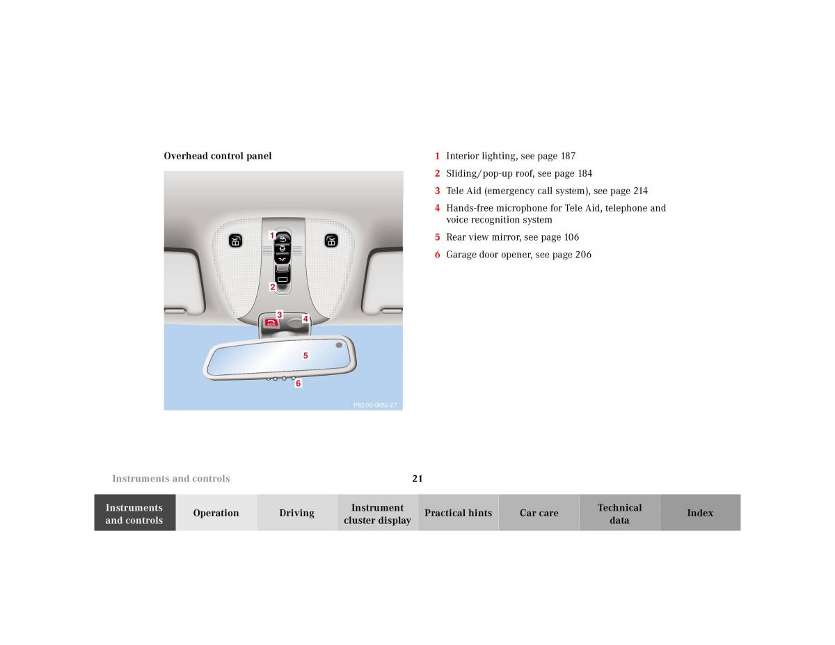 Mercedes Benz S Class W220 owners manual / page 24