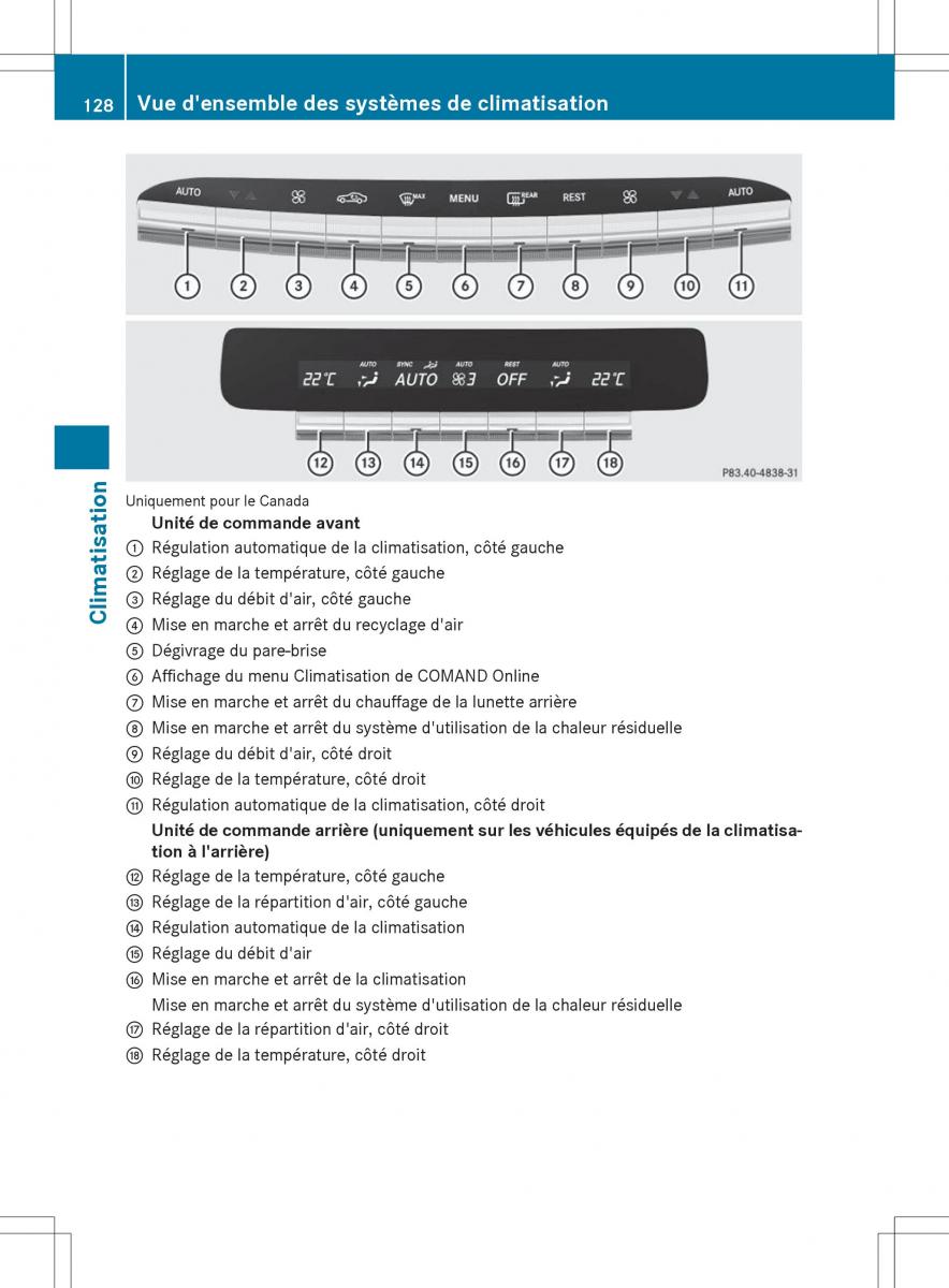 Mercedes Benz S Class W222 manuel du proprietaire / page 130