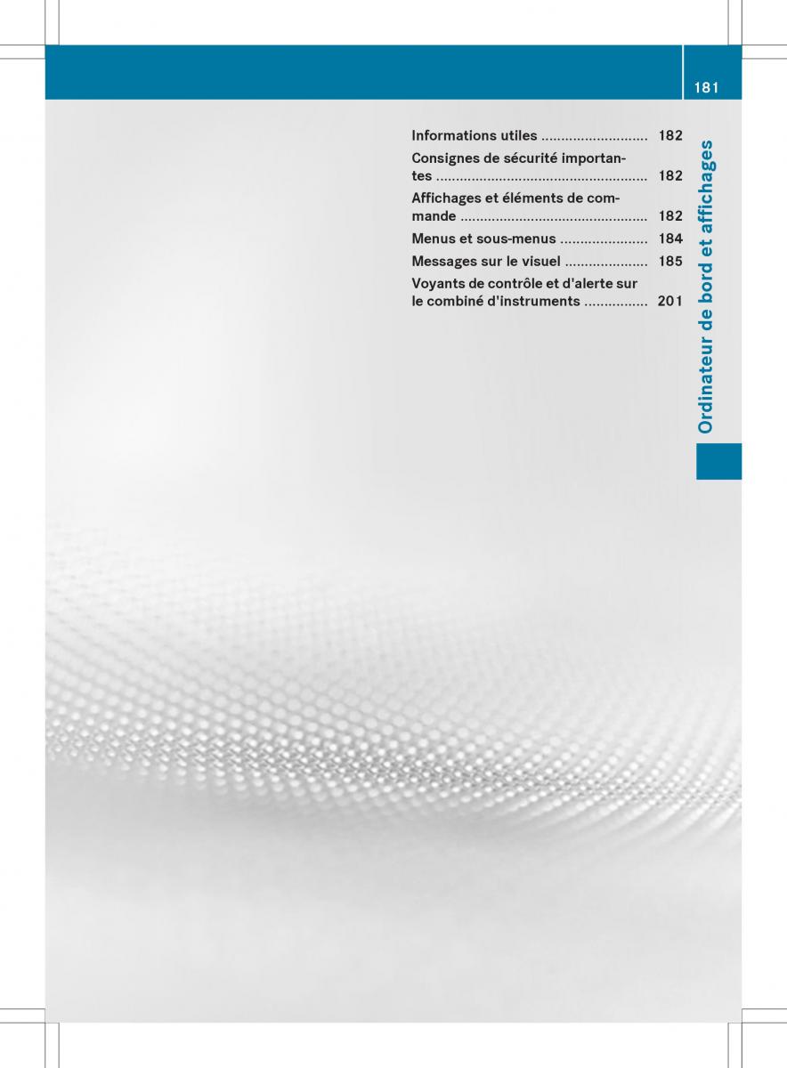 Mercedes Benz S Class W222 manuel du proprietaire / page 183