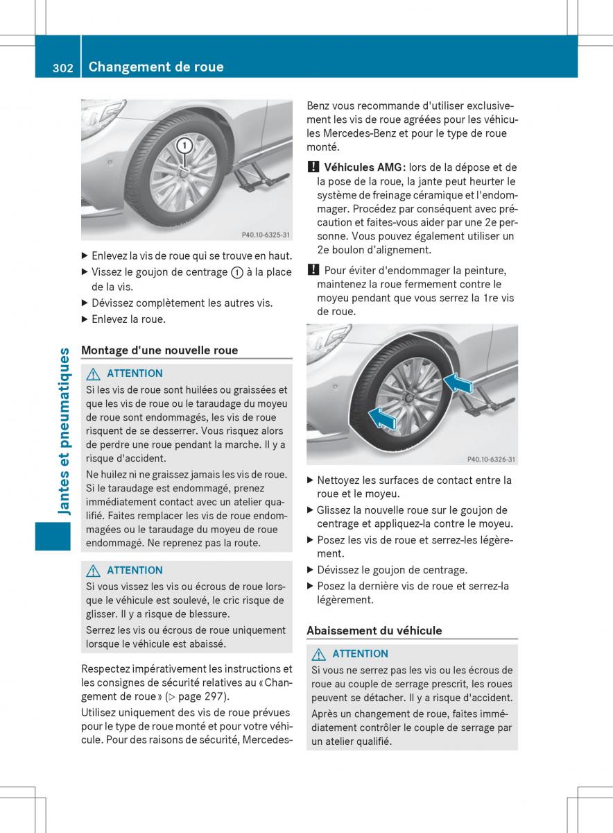 Mercedes Benz S Class W222 manuel du proprietaire / page 304