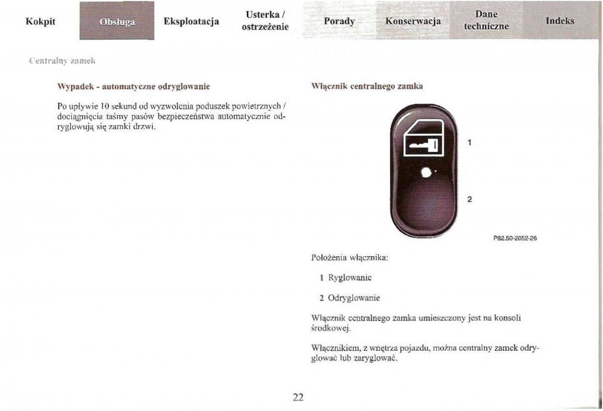 Mercedes Benz E Class W210 instrukcja obslugi / page 23