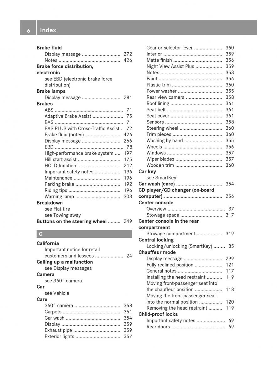 Mercedes Benz S Class W222 owners manual / page 8