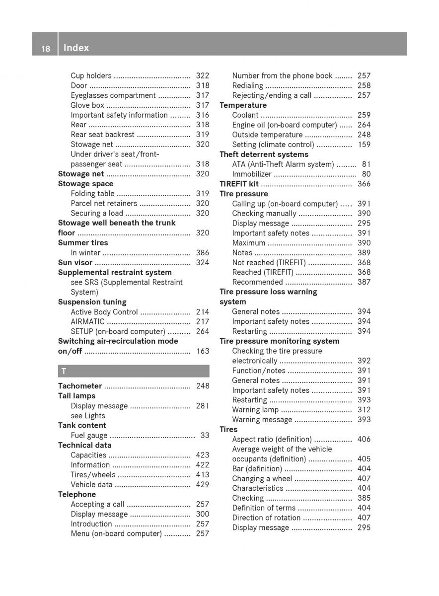 Mercedes Benz S Class W222 owners manual / page 20