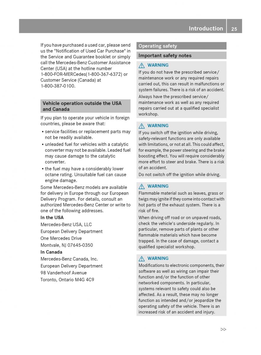 Mercedes Benz S Class W222 owners manual / page 27