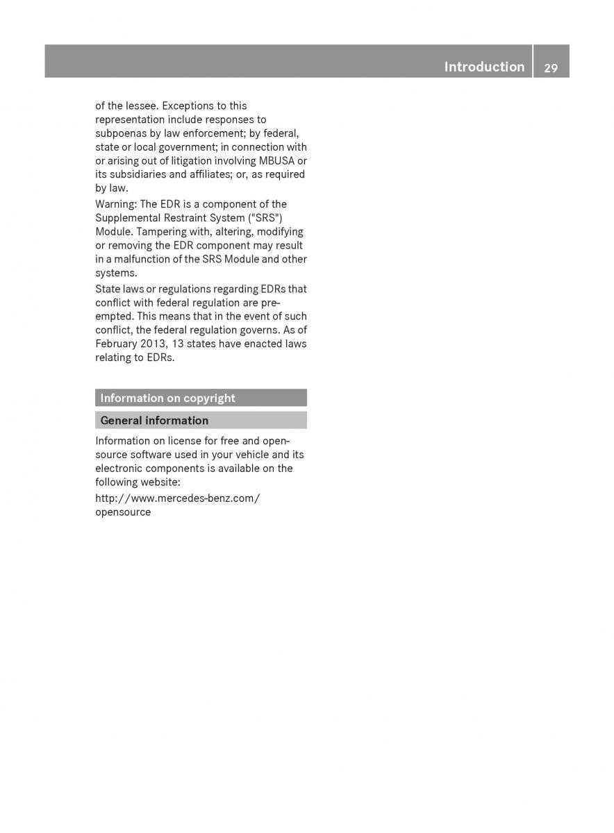 Mercedes Benz S Class W222 owners manual / page 31