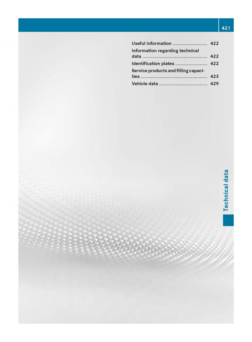 Mercedes Benz S Class W222 owners manual / page 423