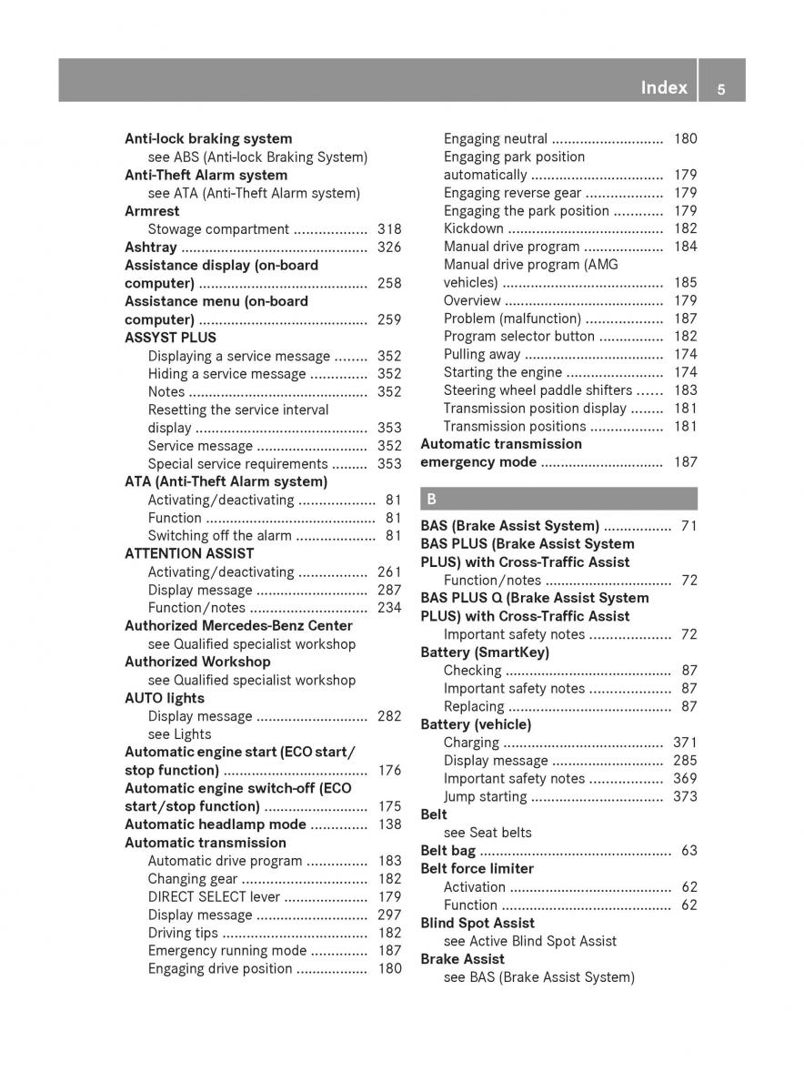 Mercedes Benz S Class W222 owners manual / page 7