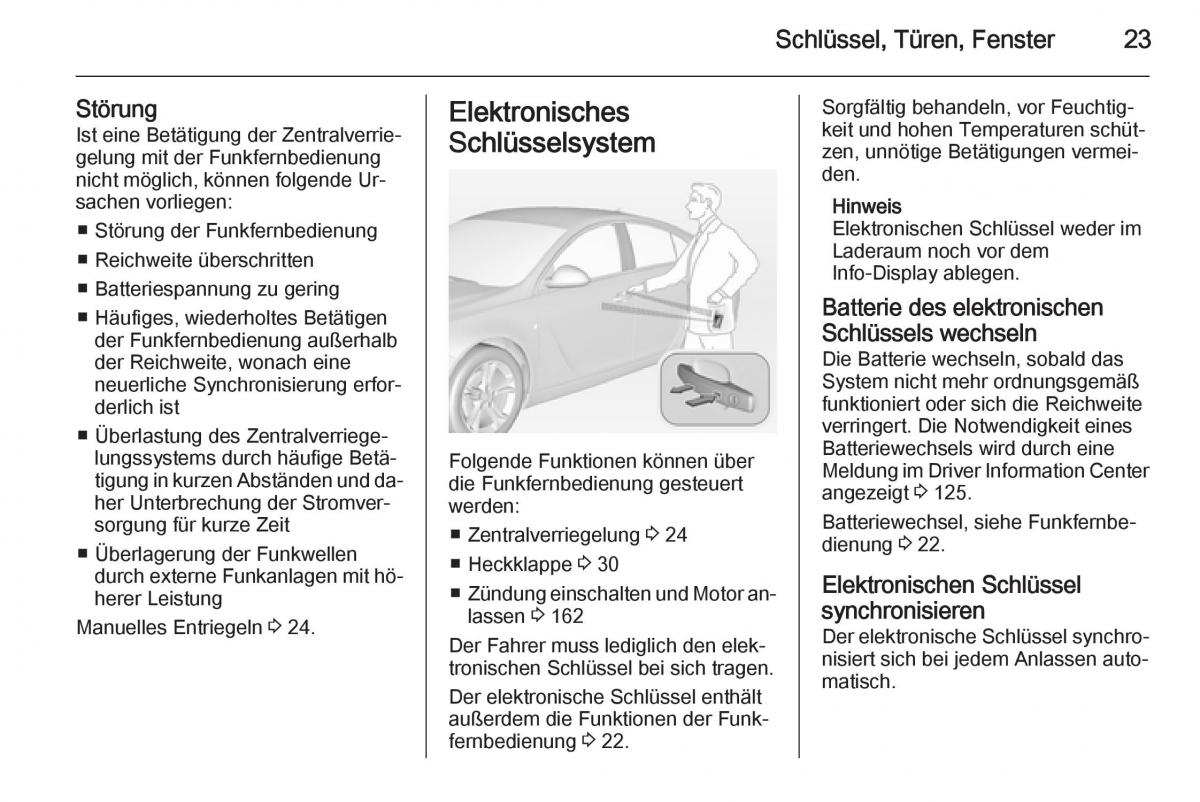 Opel Insignia Handbuch / page 25
