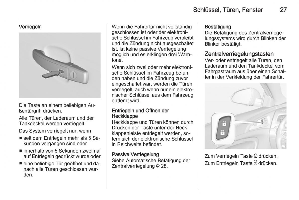 Opel Insignia Handbuch / page 29