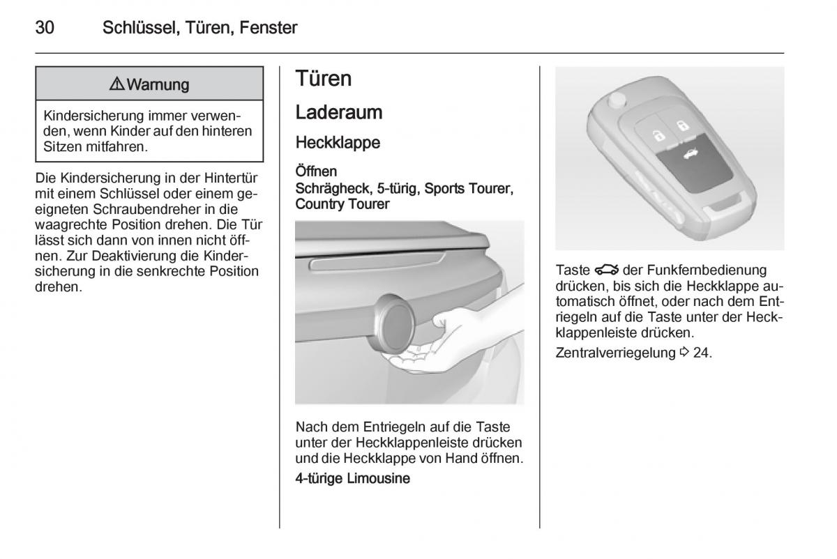 Opel Insignia Handbuch / page 32