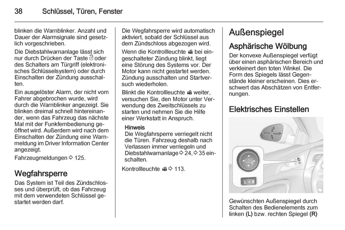 Opel Insignia Handbuch / page 40
