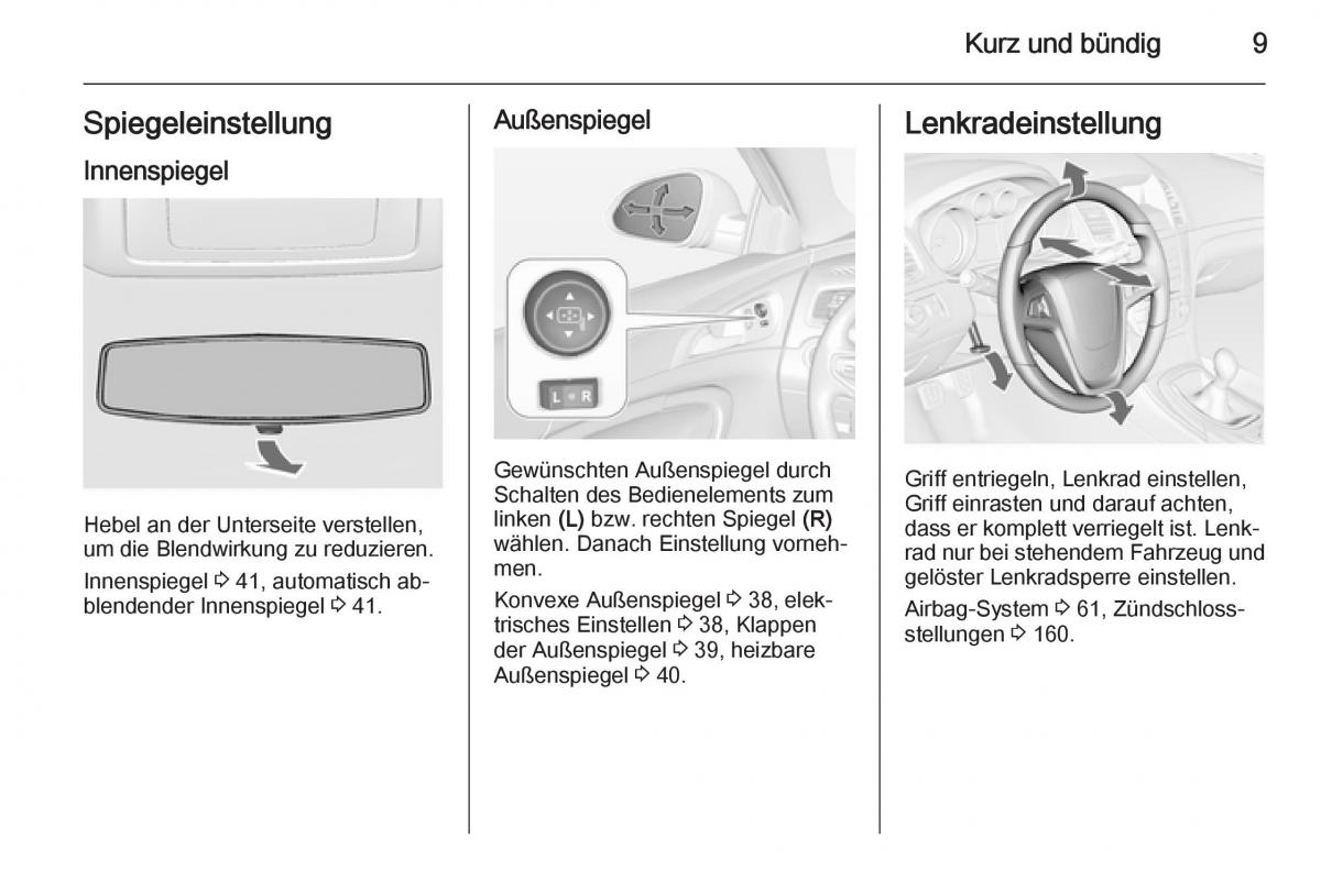 Opel Insignia Handbuch / page 11