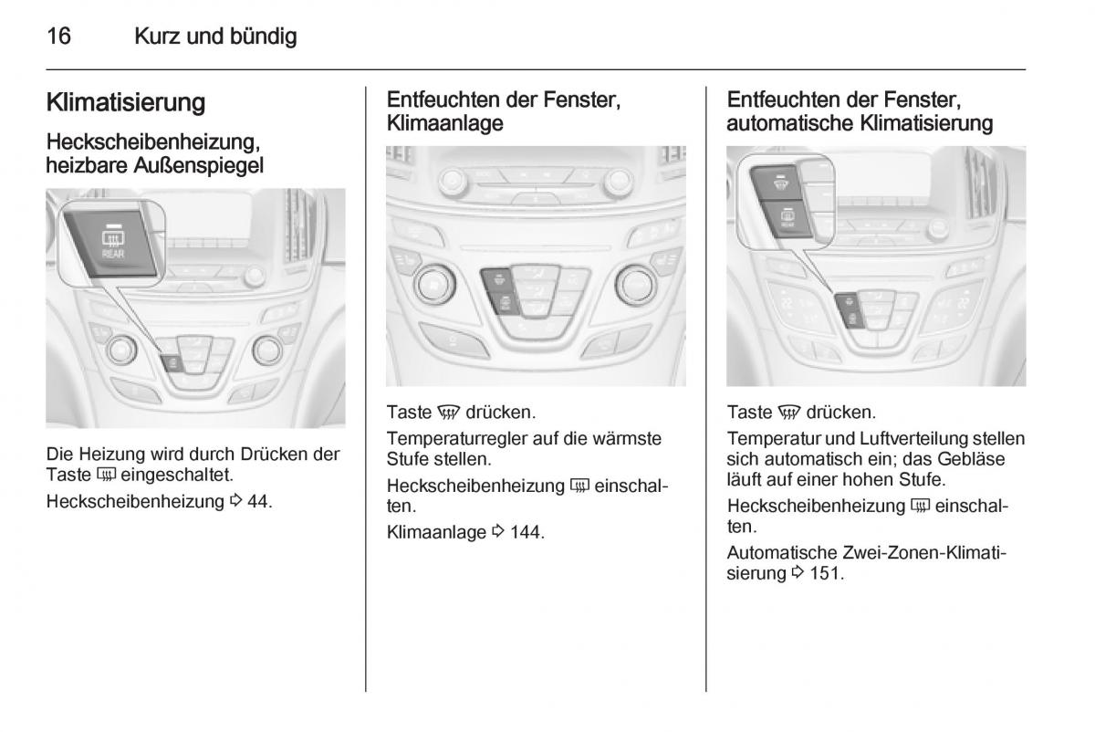 Opel Insignia Handbuch / page 18