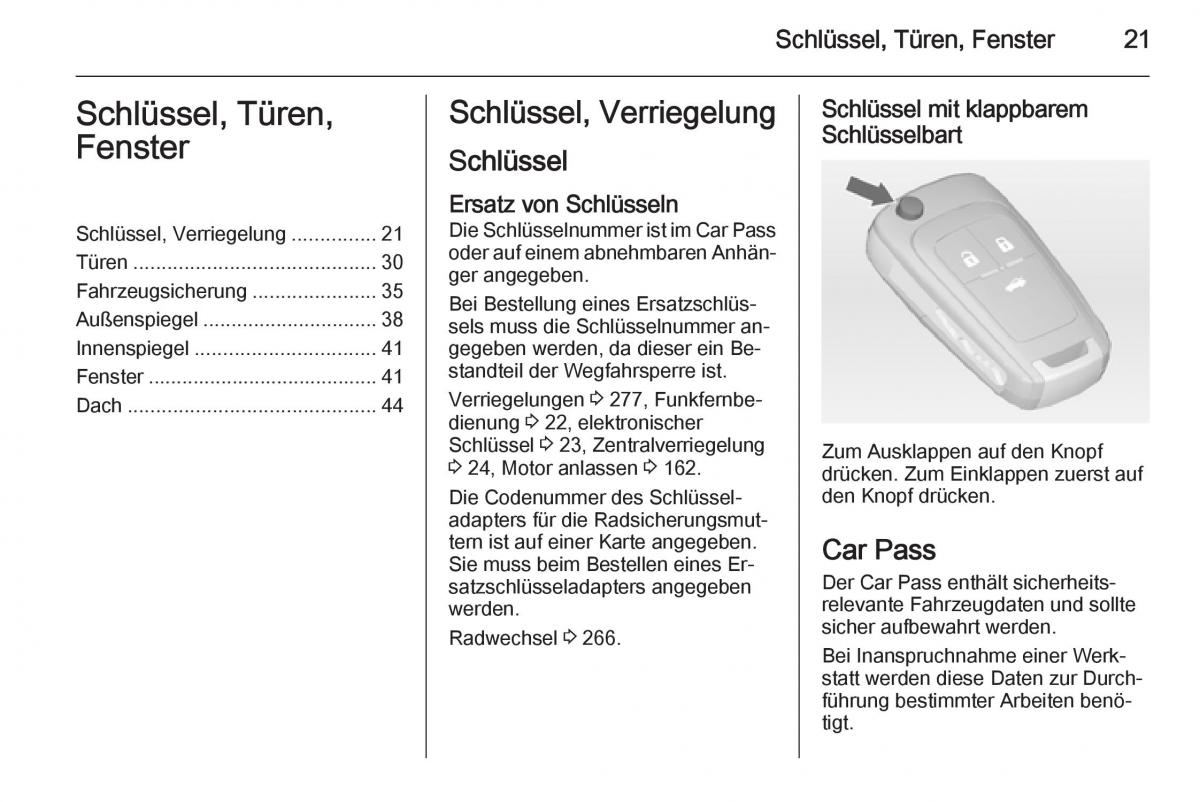 Opel Insignia Handbuch / page 23