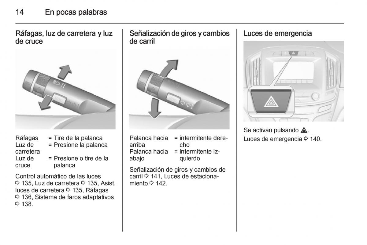 Opel Insignia manual del propietario / page 16