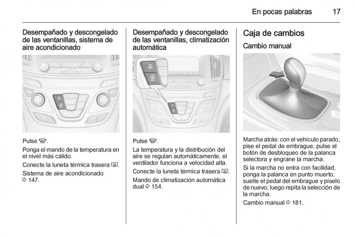 Opel Insignia manual del propietario / page 19
