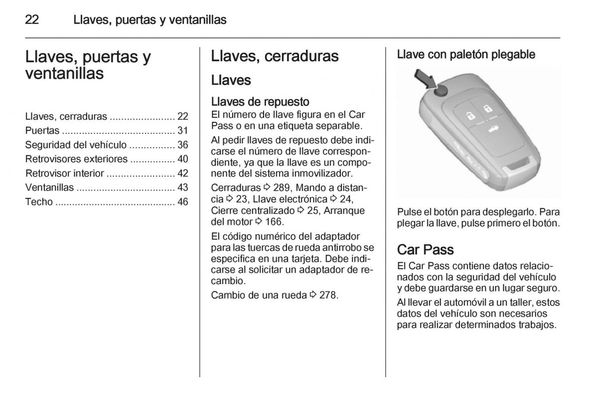 Opel Insignia manual del propietario / page 24