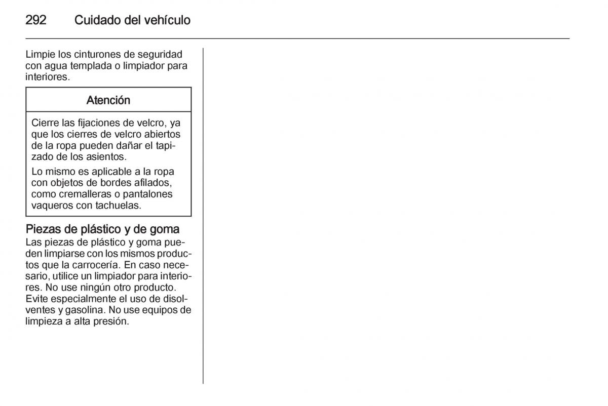 Opel Insignia manual del propietario / page 294