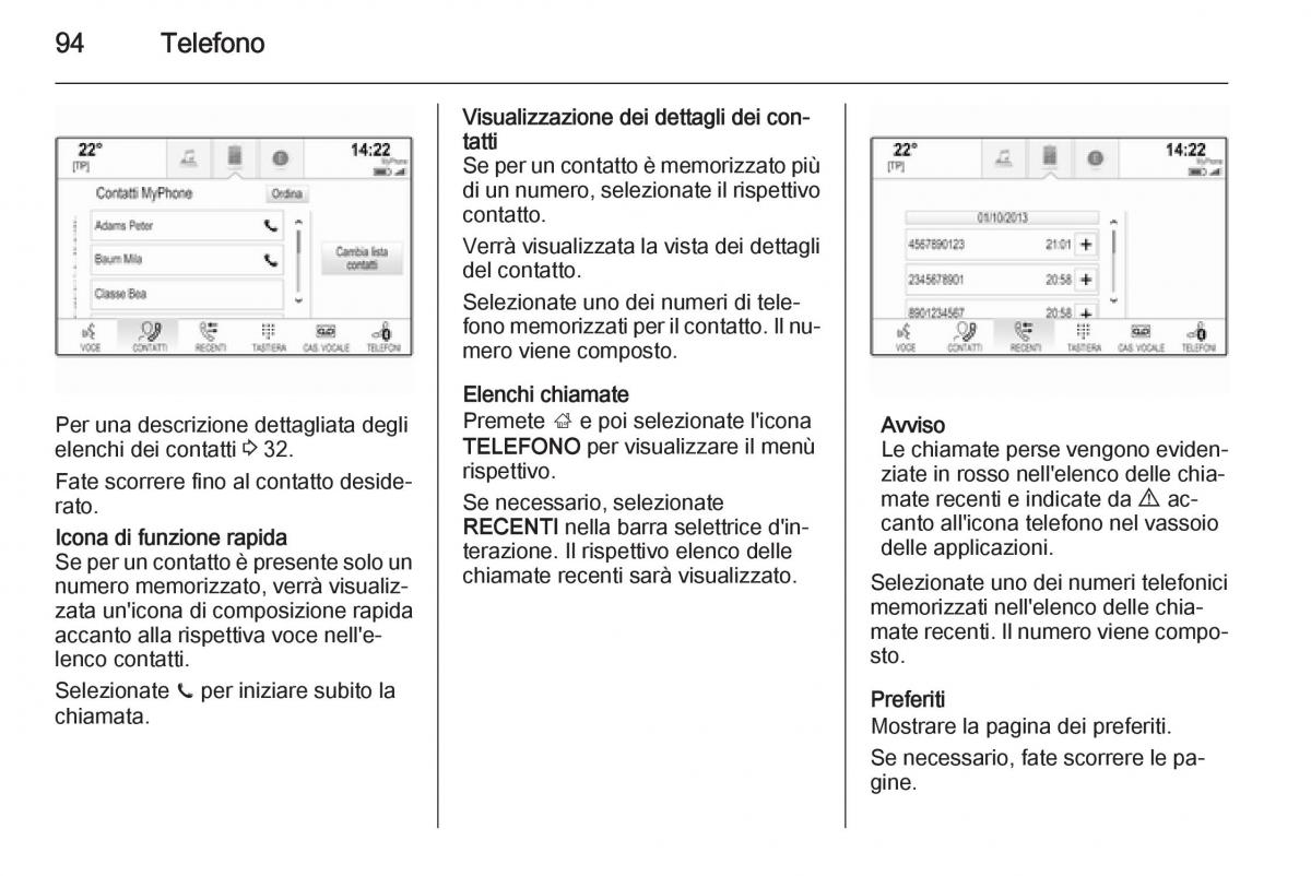 Opel Insignia manuale del proprietario / page 94