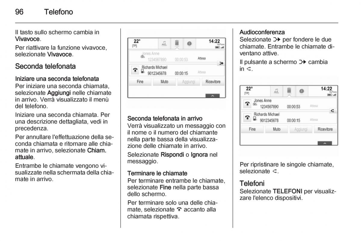 Opel Insignia manuale del proprietario / page 96