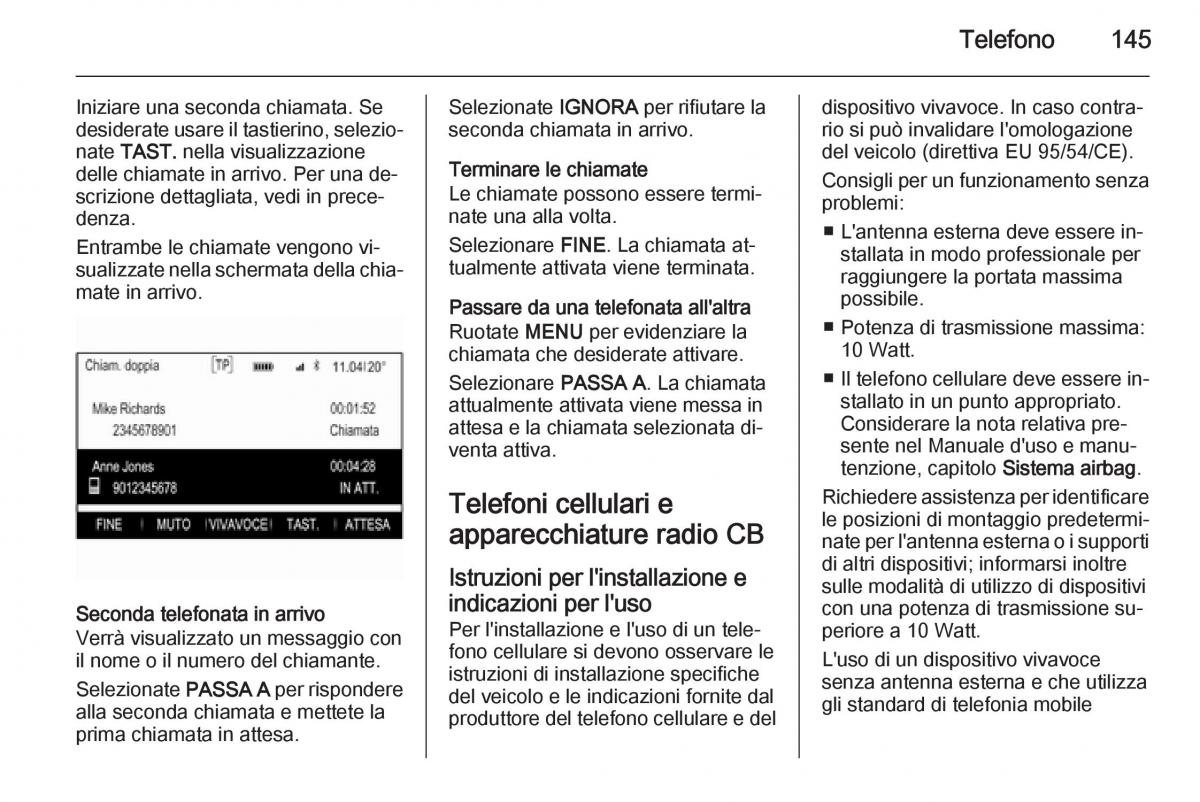 Opel Insignia manuale del proprietario / page 145