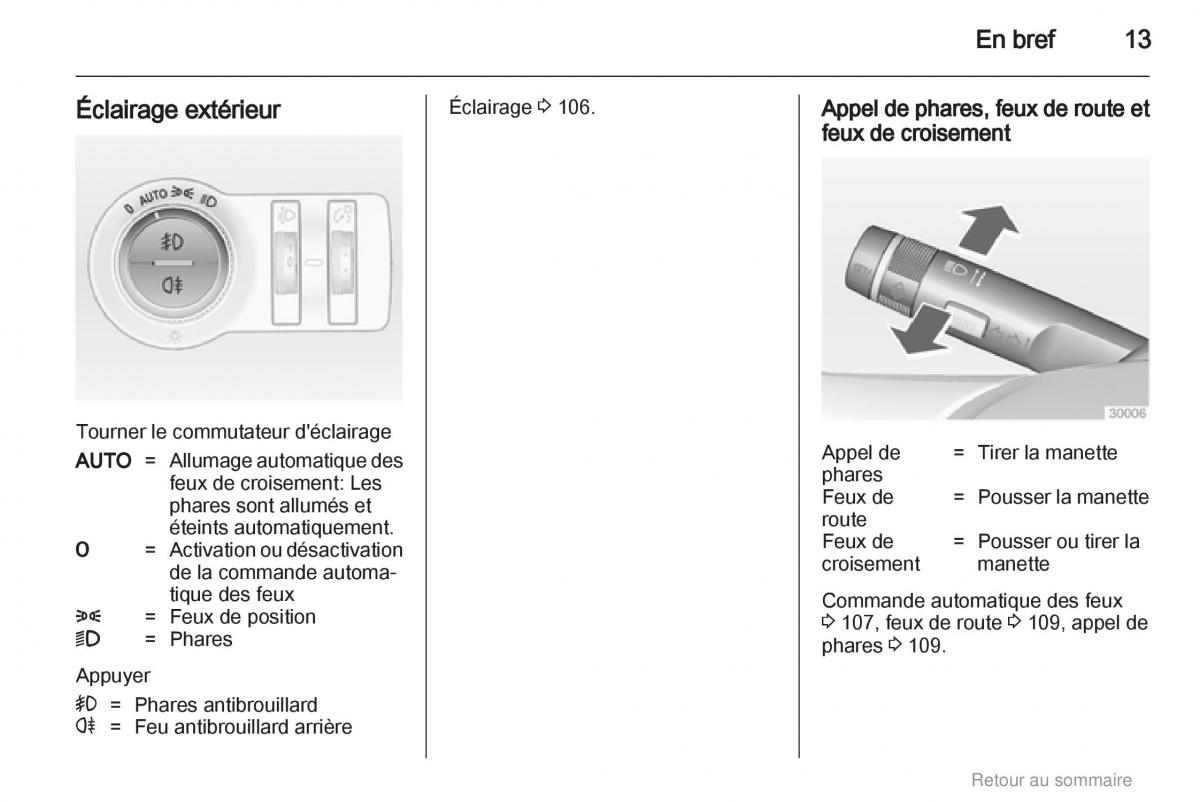 Opel Insignia manuel du proprietaire / page 13