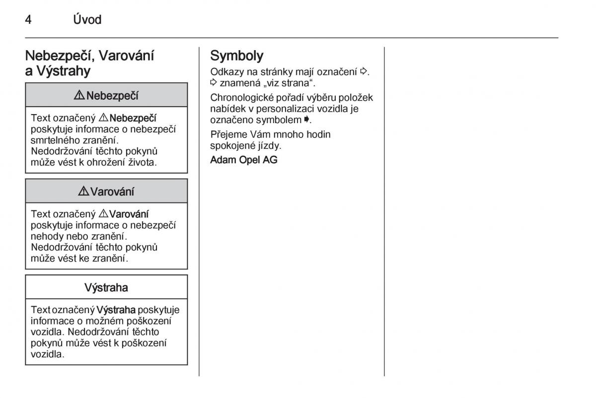 Opel Insignia navod k obsludze / page 6