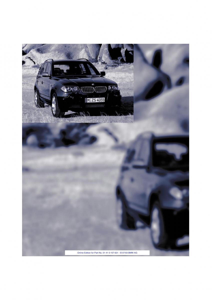 BMW X3 E83 owners manual / page 10