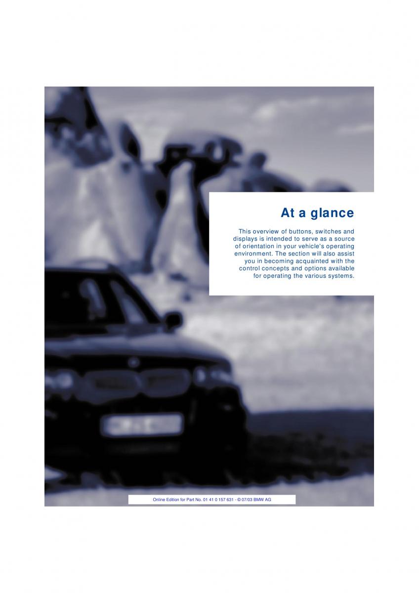BMW X3 E83 owners manual / page 11
