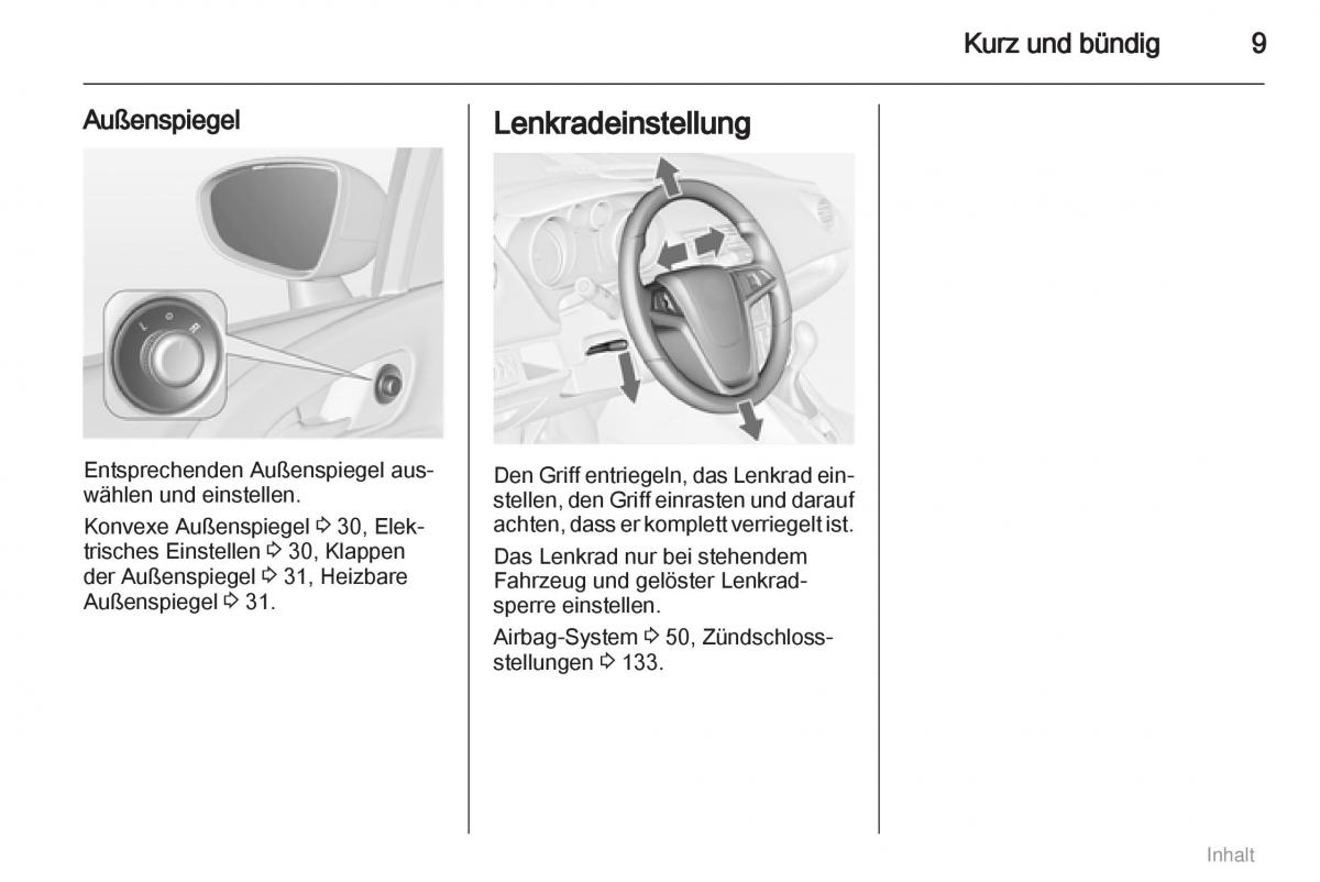 manual  Opel Meriva II 2 B Chevrolet Meriva Vauxhall Meriva Handbuch / page 10