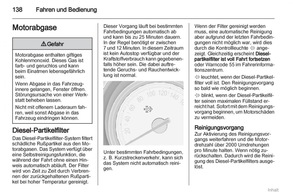 Opel Meriva II 2 B Chevrolet Meriva Vauxhall Meriva Handbuch / page 139