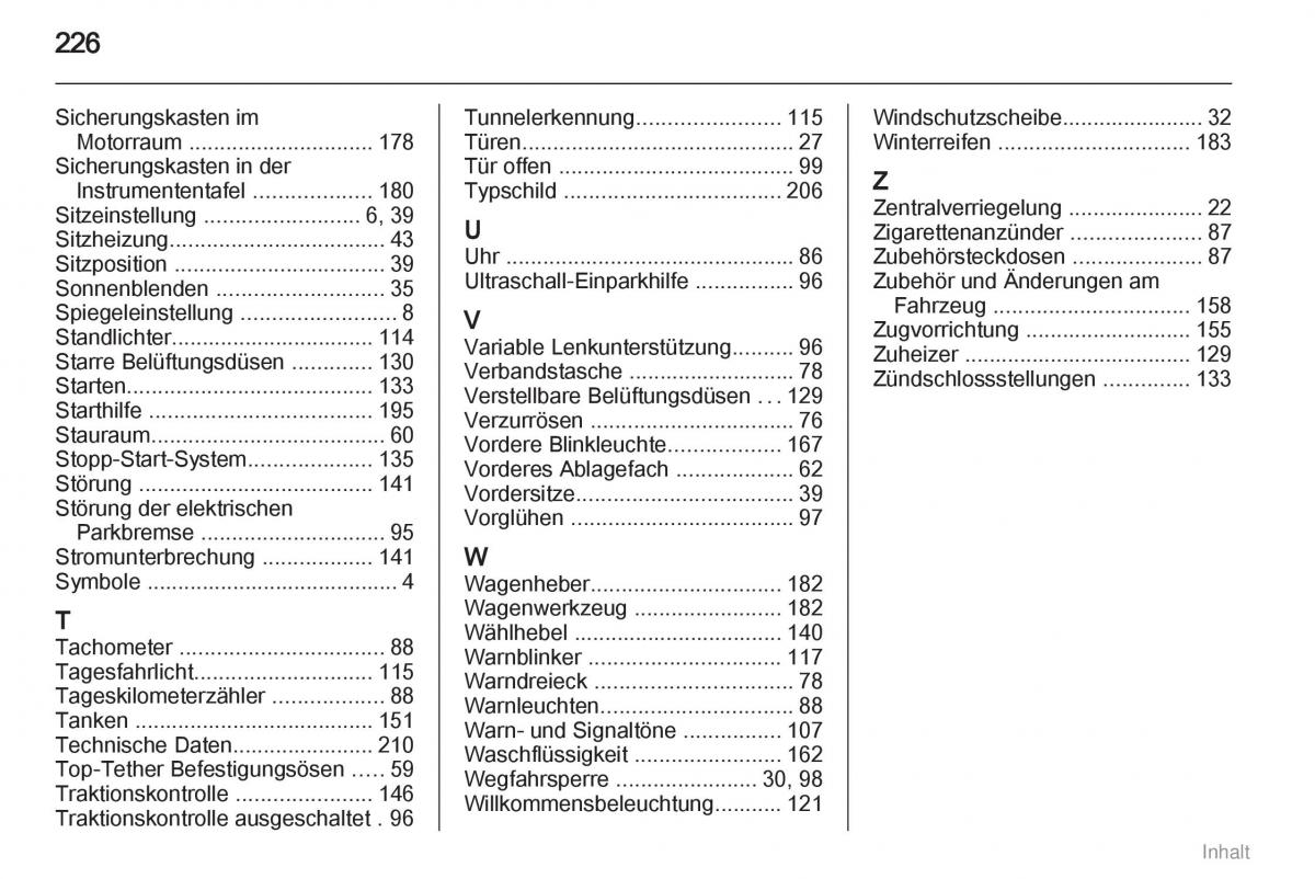 Opel Meriva II 2 B Chevrolet Meriva Vauxhall Meriva Handbuch / page 227