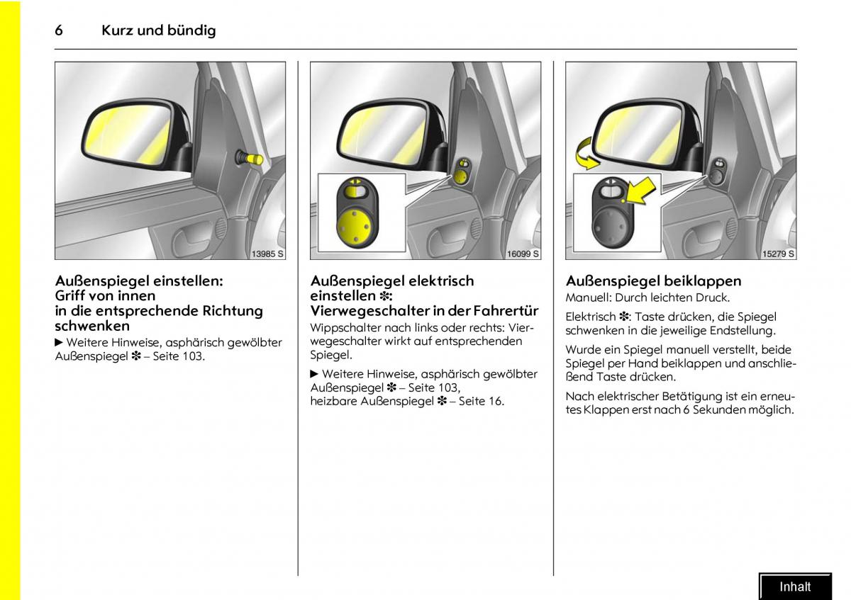 Opel Meriva I 1 A Chevrolet Meriva Vauxhall Meriva Handbuch / page 8