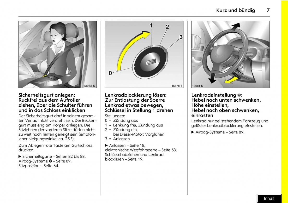 manual  Opel Meriva I 1 A Chevrolet Meriva Vauxhall Meriva Handbuch / page 9