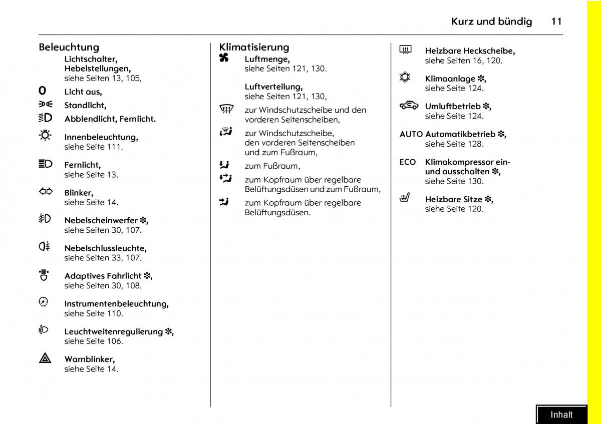 Opel Meriva I 1 A Chevrolet Meriva Vauxhall Meriva Handbuch / page 13