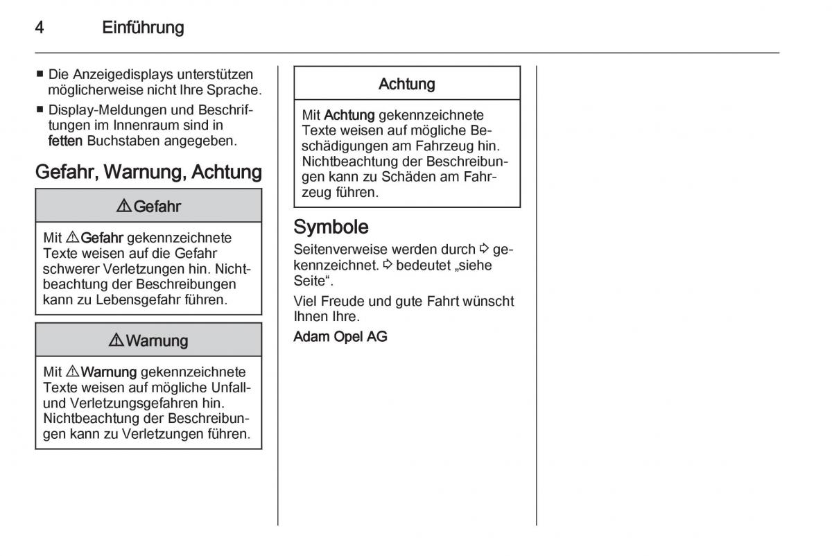 Opel Mokka Handbuch / page 6