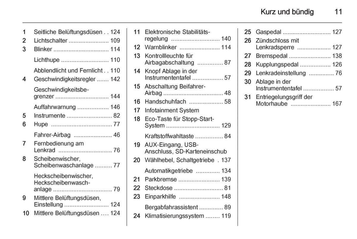 Opel Mokka Handbuch / page 13