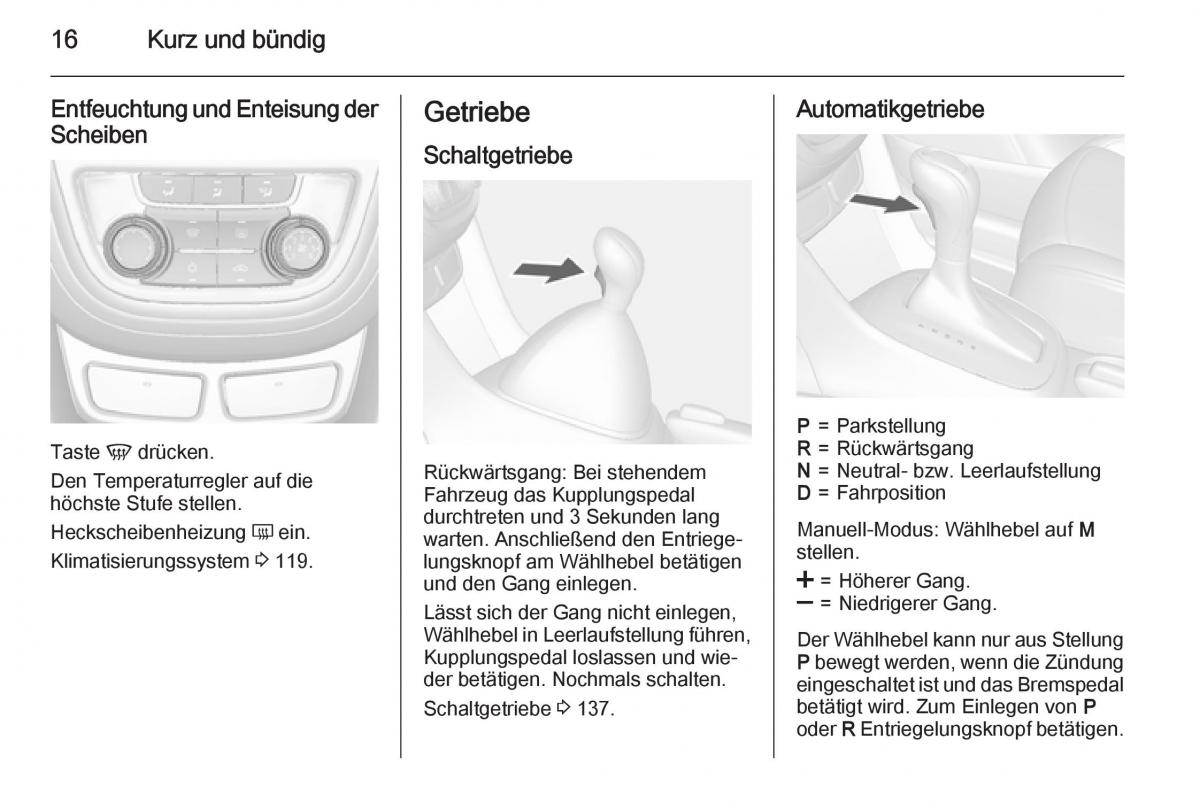 Opel Mokka Handbuch / page 18