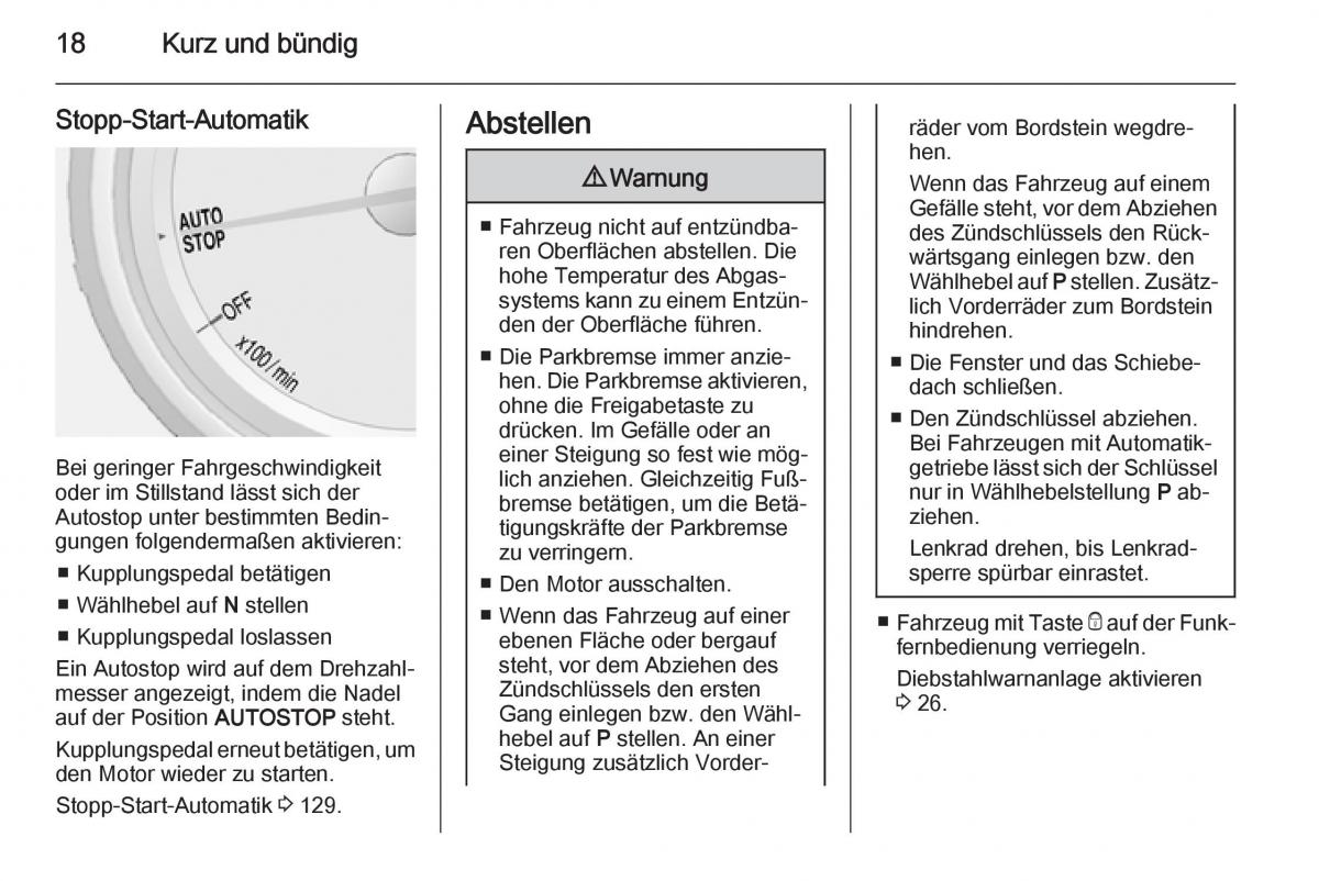 Opel Mokka Handbuch / page 20