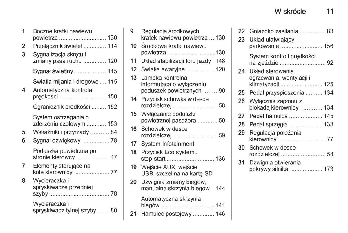 manual  Opel Mokka instrukcja / page 13