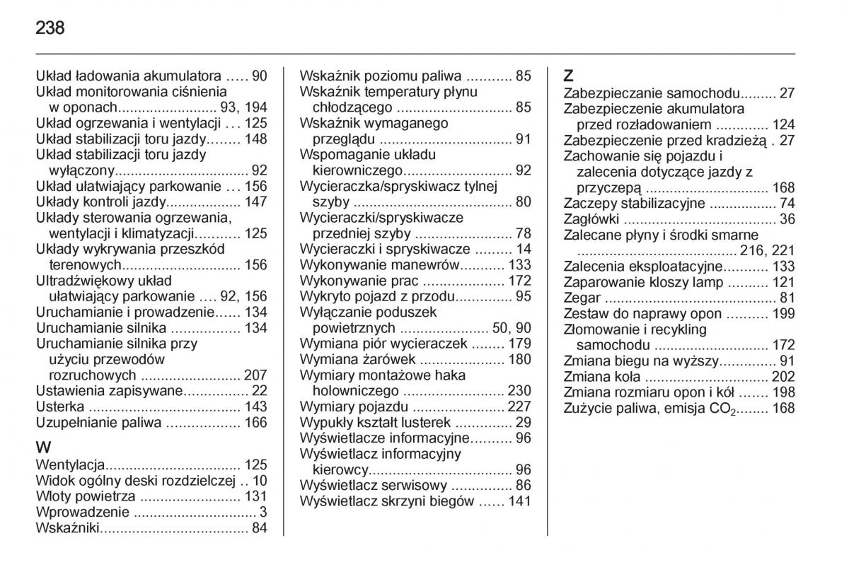 manual  Opel Mokka instrukcja / page 240