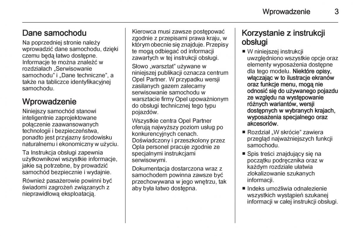 manual  Opel Mokka instrukcja / page 5