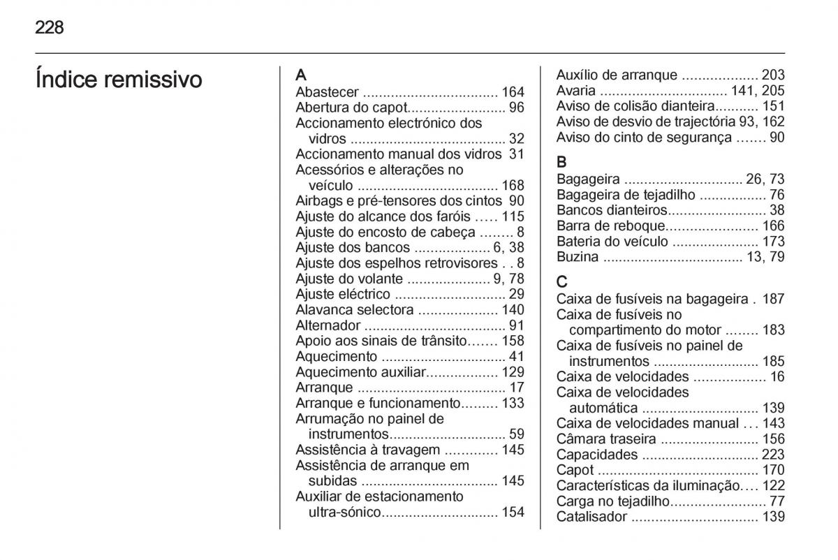 Opel Mokka manual del propietario / page 230