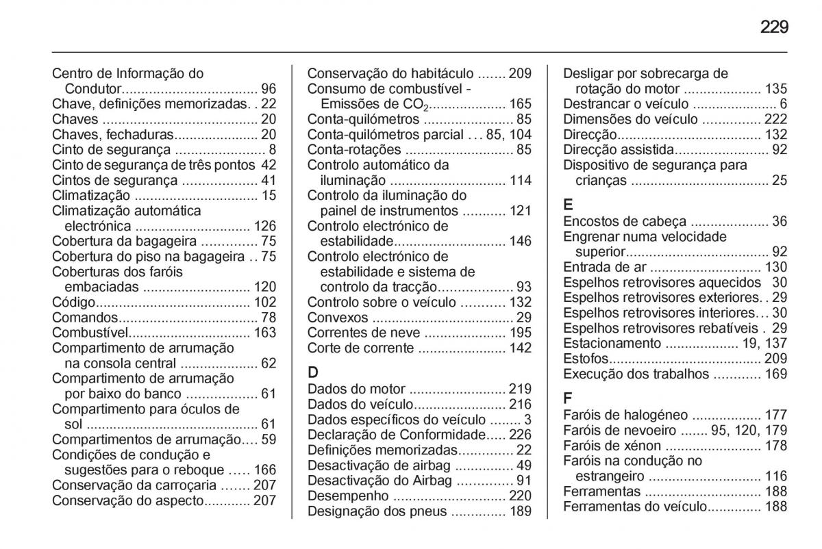 Opel Mokka manual del propietario / page 231