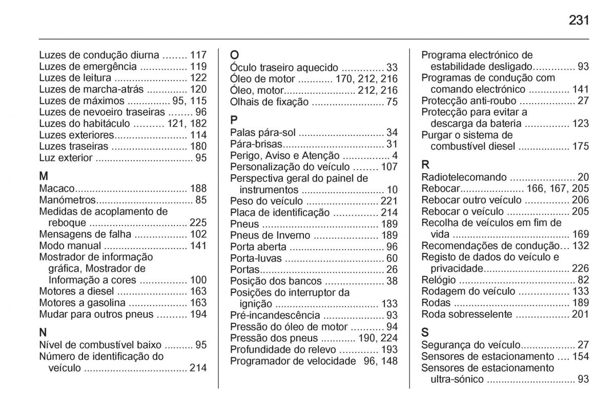 Opel Mokka manual del propietario / page 233